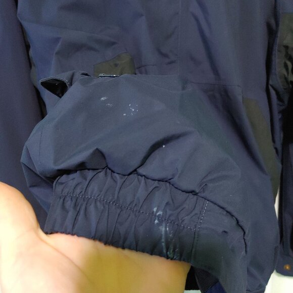 DryJoys by FootJoy men's jacket blue black Size Large windbreaker - Picture 10 of 13